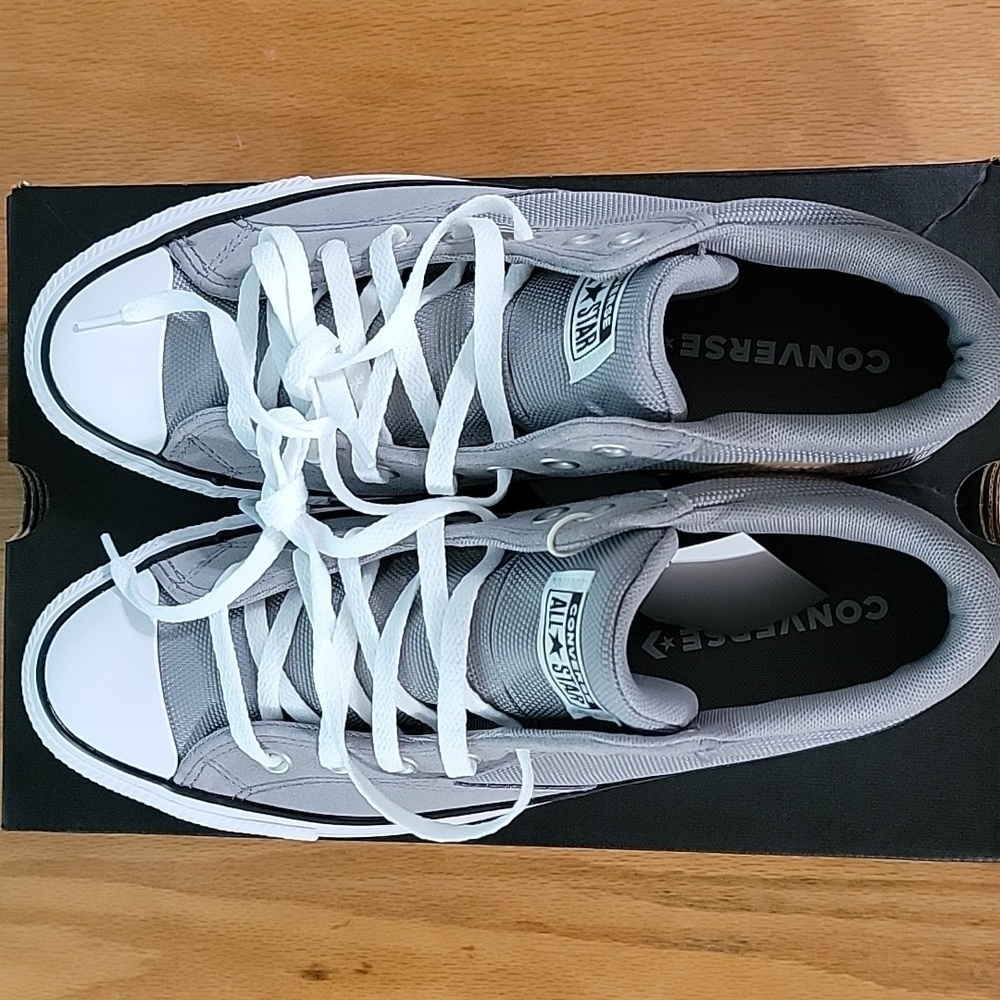 Men's Converse Chuck Taylor All Star Malden Hi Sneakers, Grey/White, 11.5, NIB - Picture 10 of 12